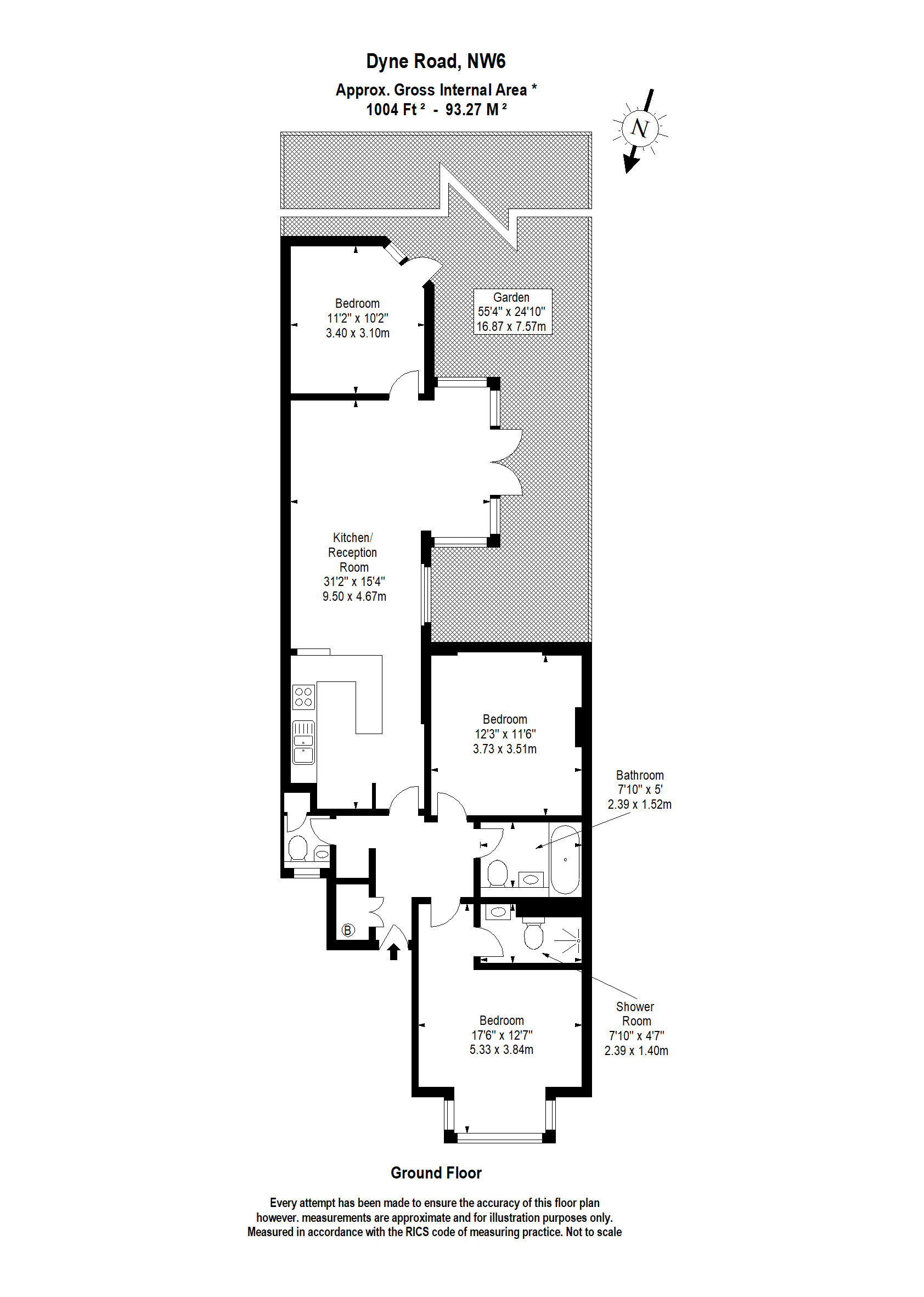 Dyne Road, London, NW6 floorplan