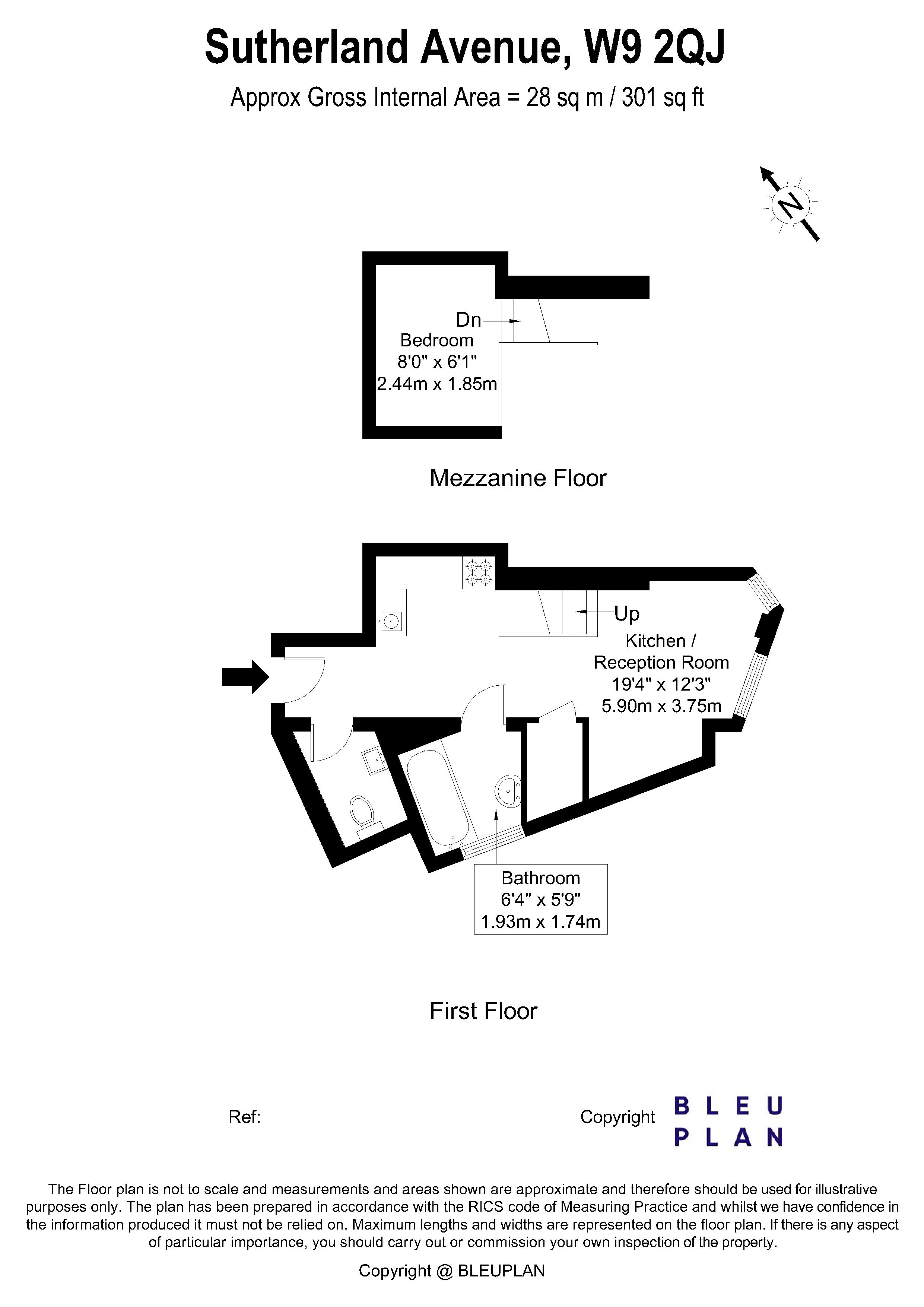 Sutherland Avenue, London, W9 floorplan