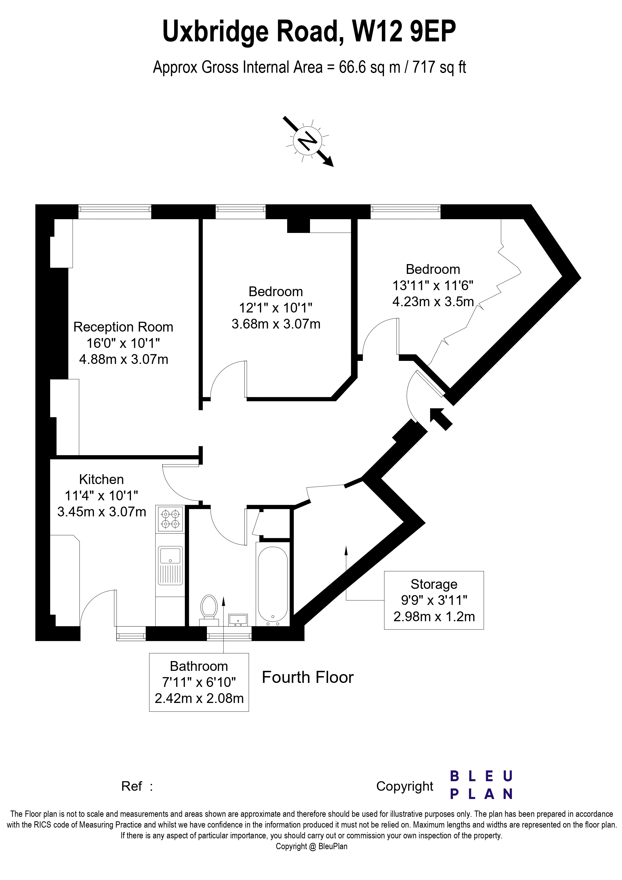 Hanover Court, Shepherds Bush, W12 floorplan