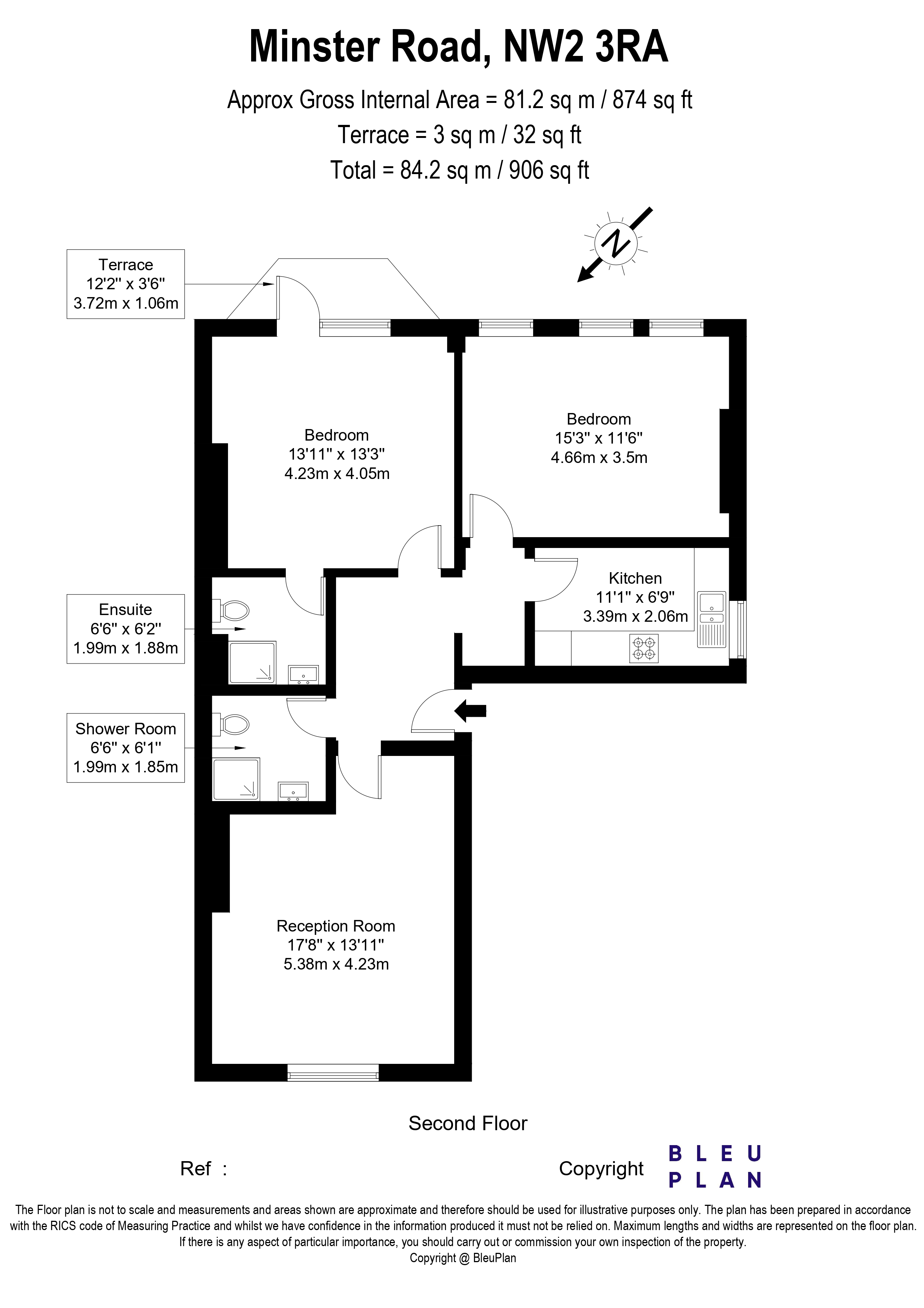 Minster Road, London, NW2 floorplan