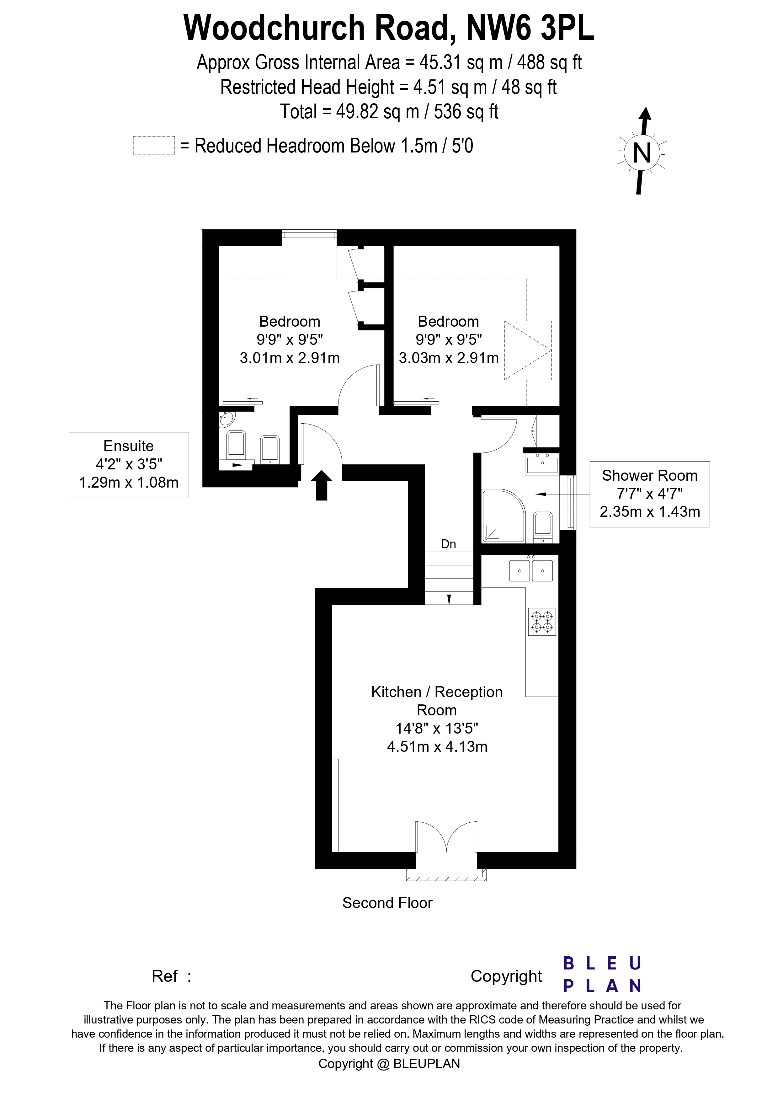 Woodchurch Road, London, NW6 floorplan