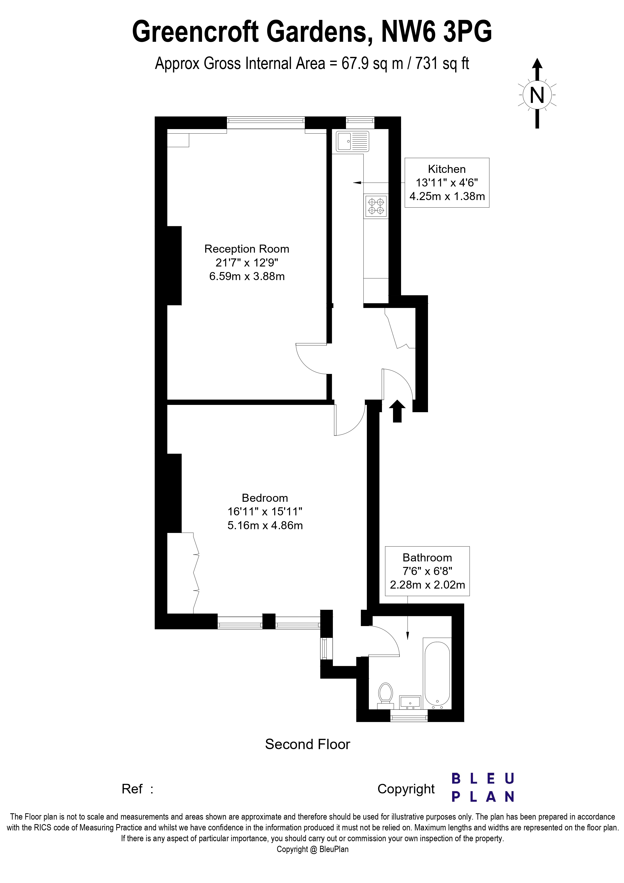 Greencroft Gardens, London, NW6 floorplan