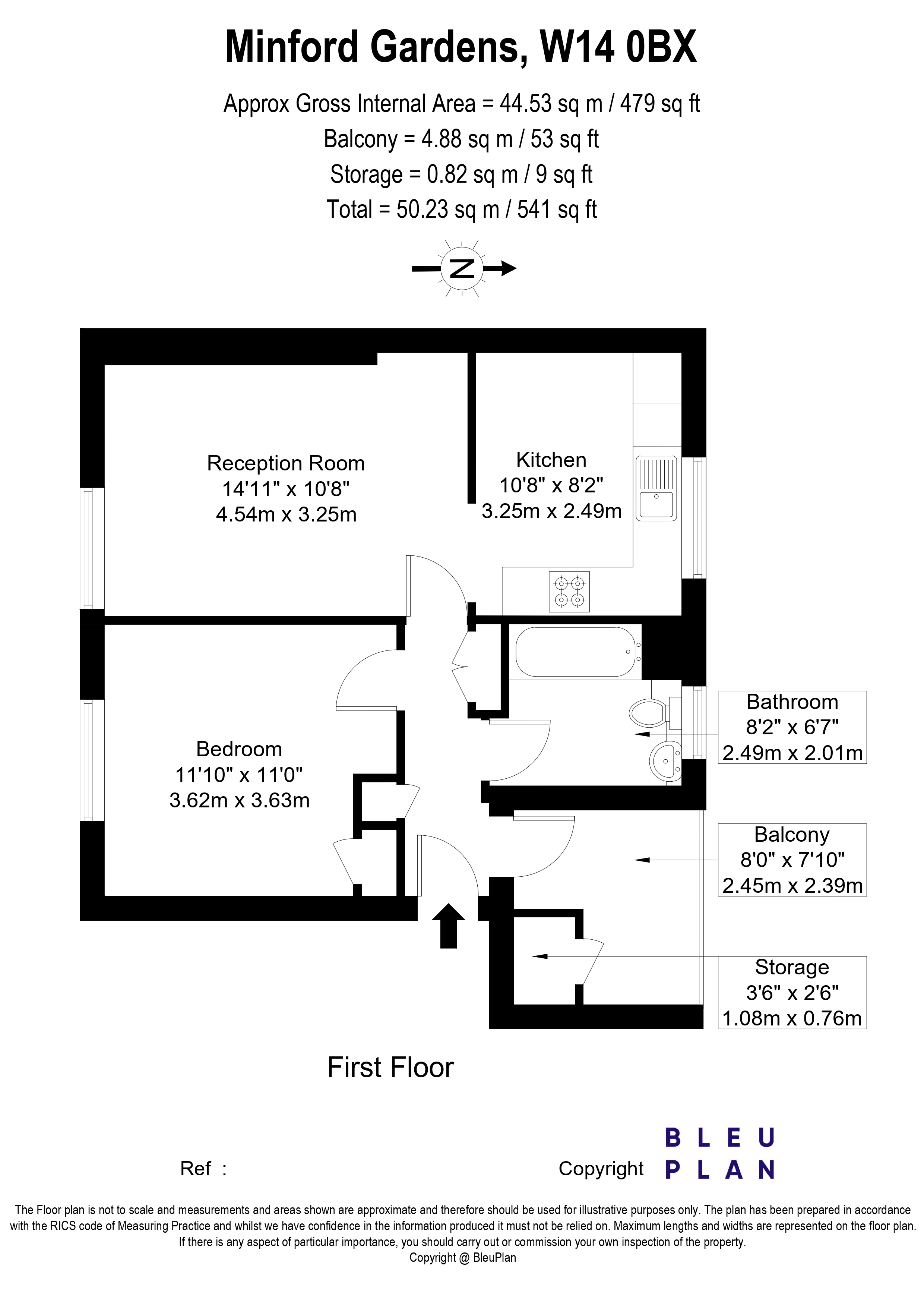 Minford Gardens, West Kensington, W14 floorplan