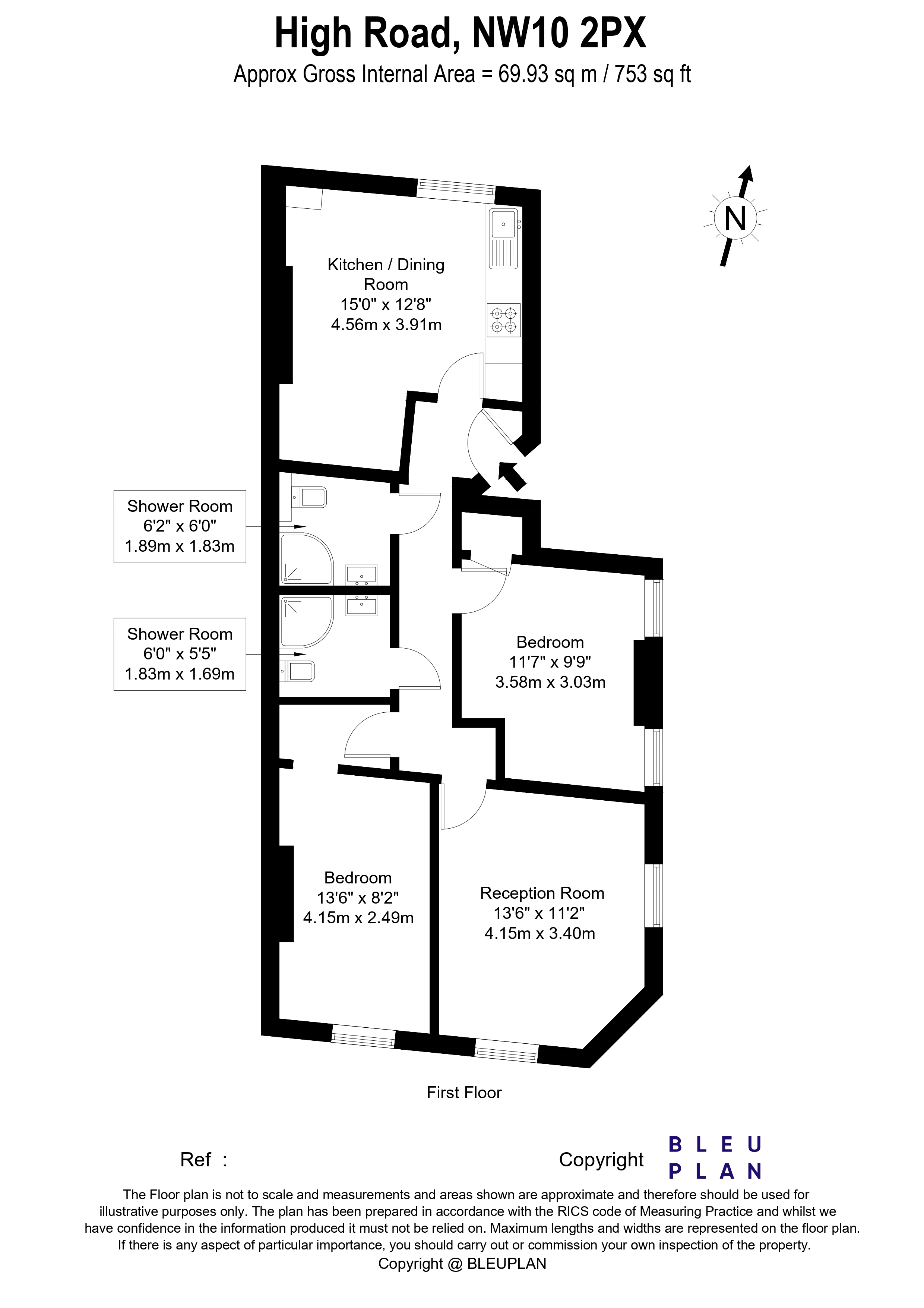 High Road, London, NW10 floorplan