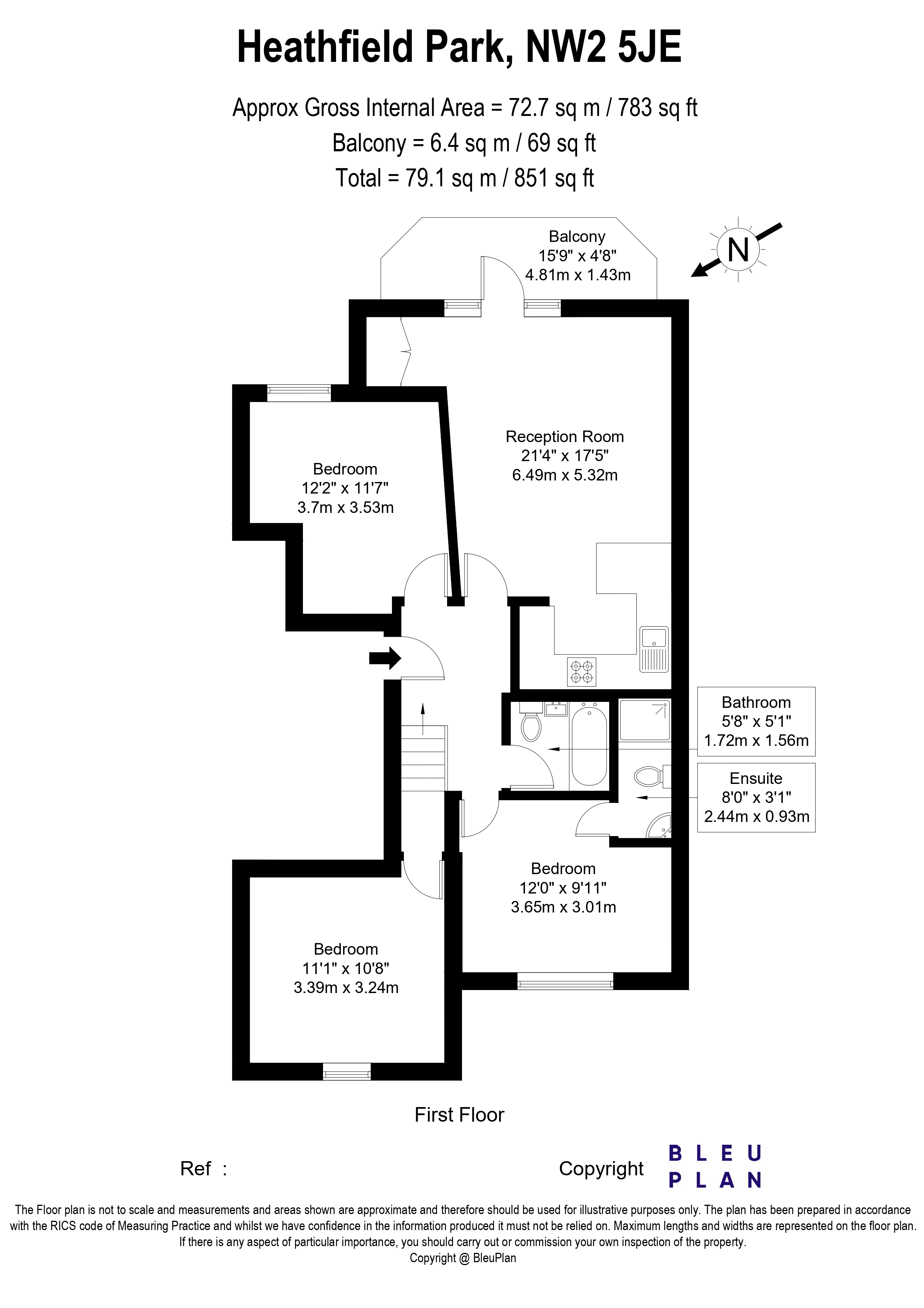 Heathfield Park, London, NW2 floorplan