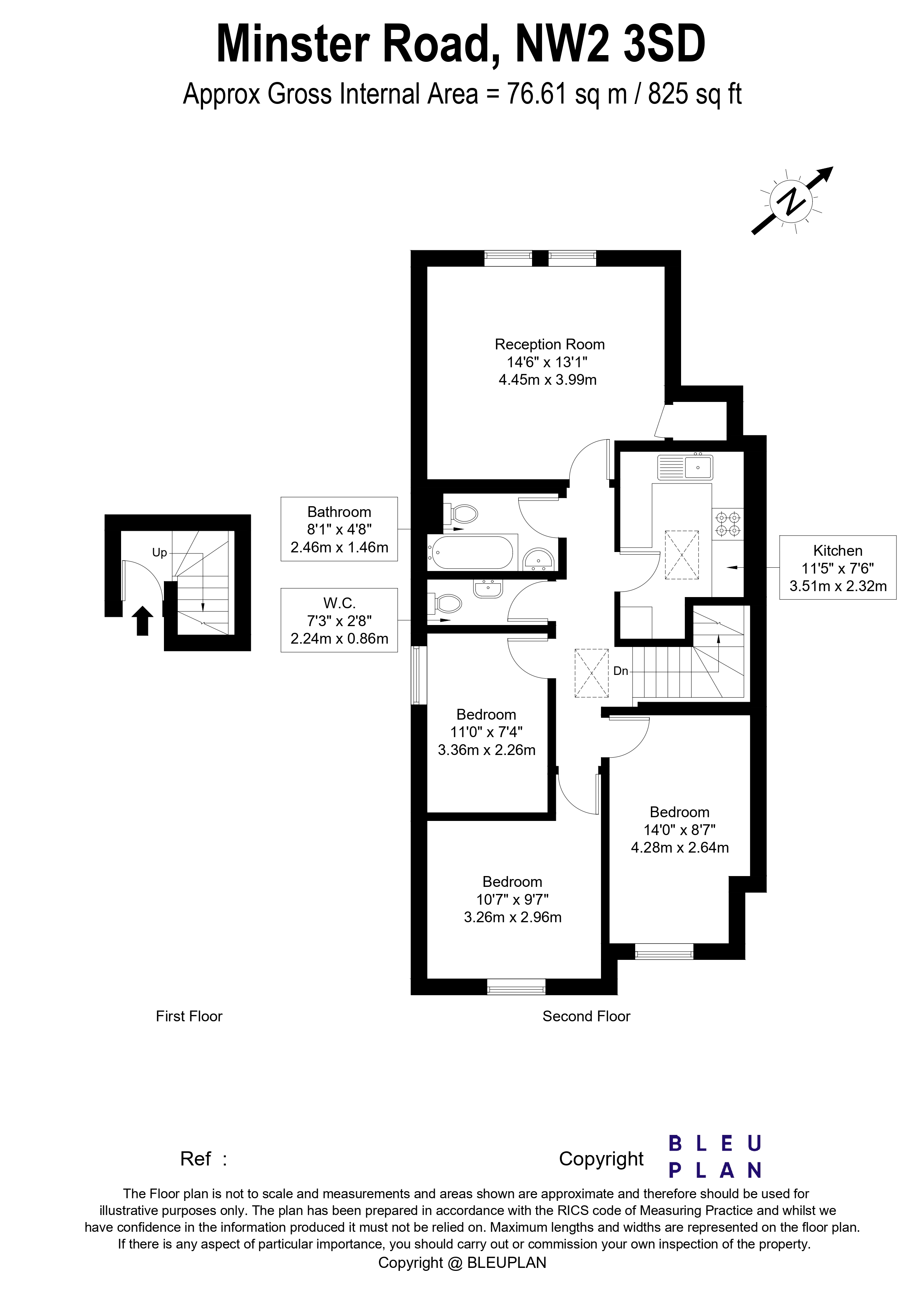 Minster Road, London, NW2 floorplan