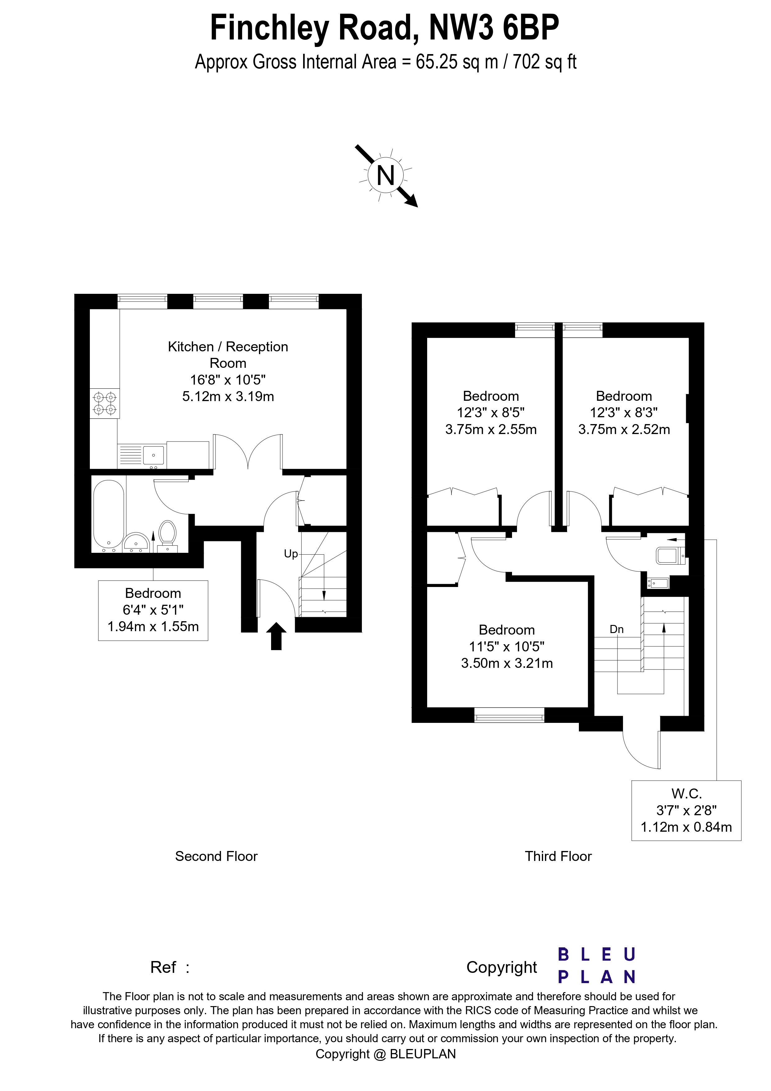 Finchley Road, Hampstead, NW3 floorplan