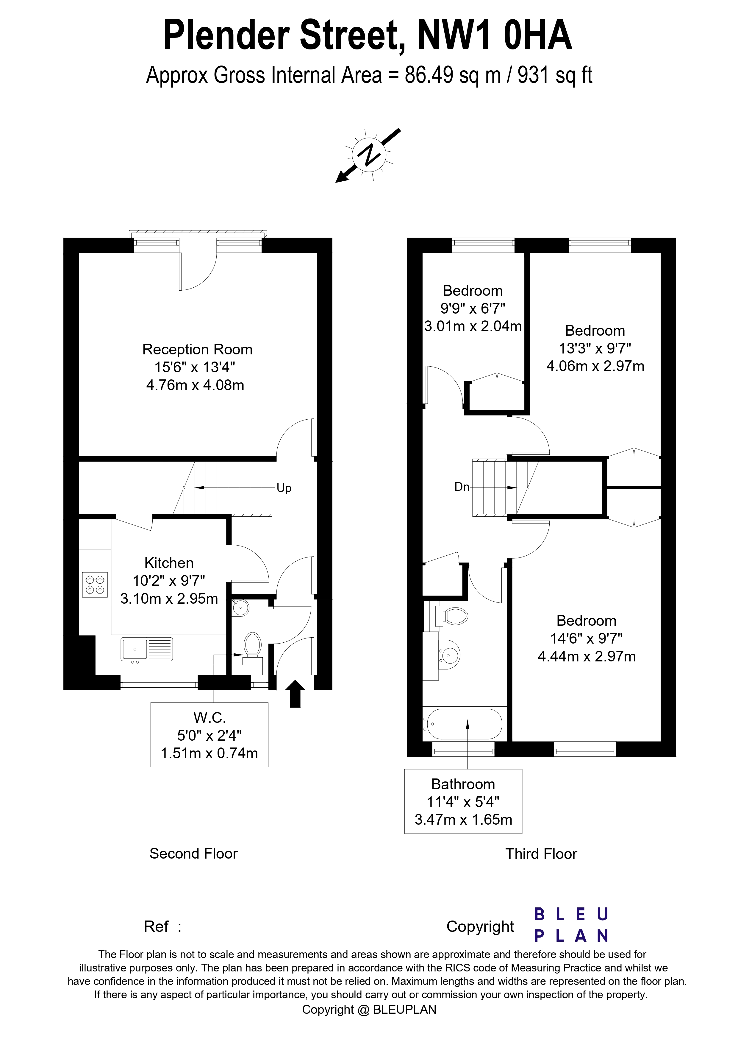 Plender Street floorplan