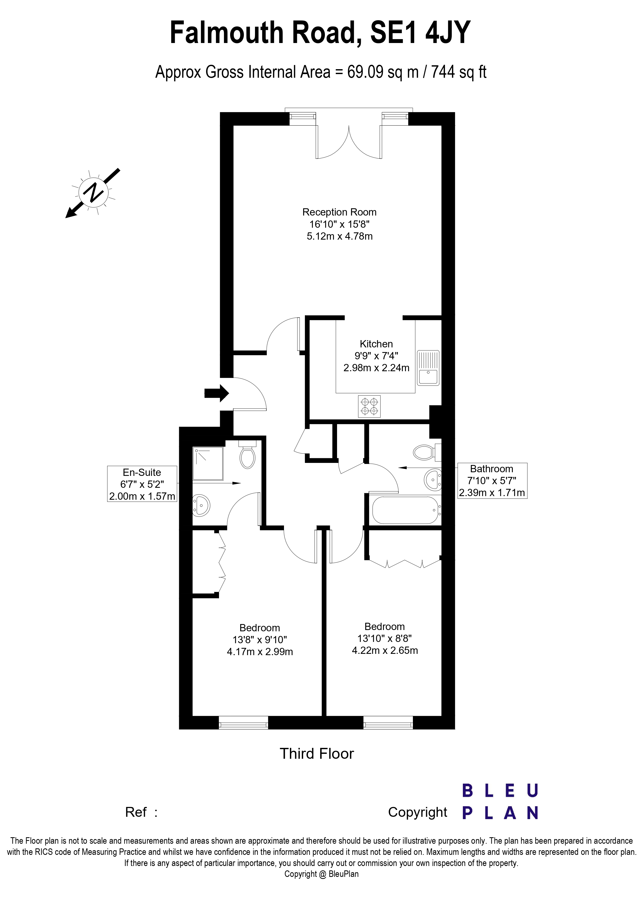 Bentham House.Falmouth Road floorplan