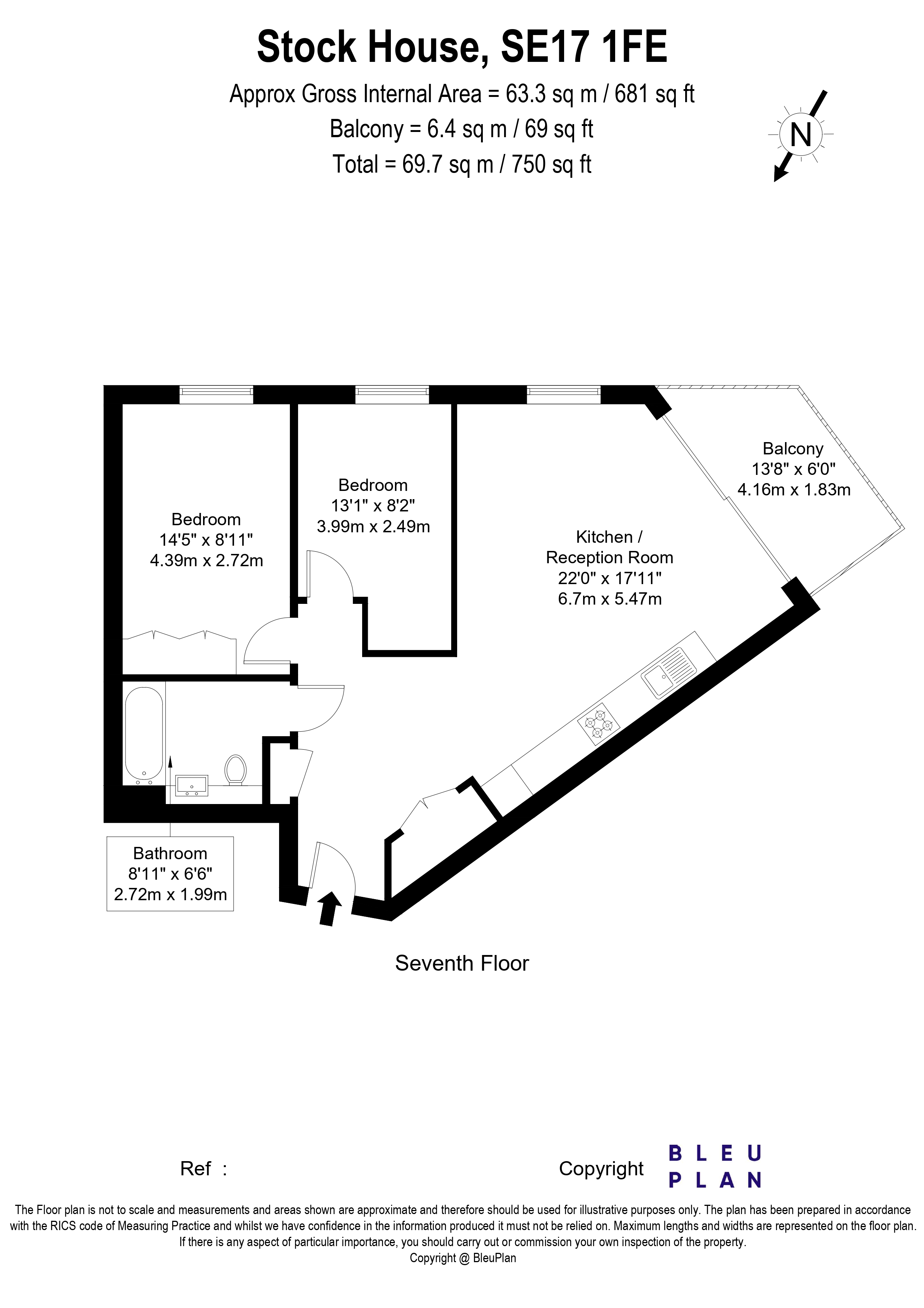 Stock House, Wansey Street floorplan