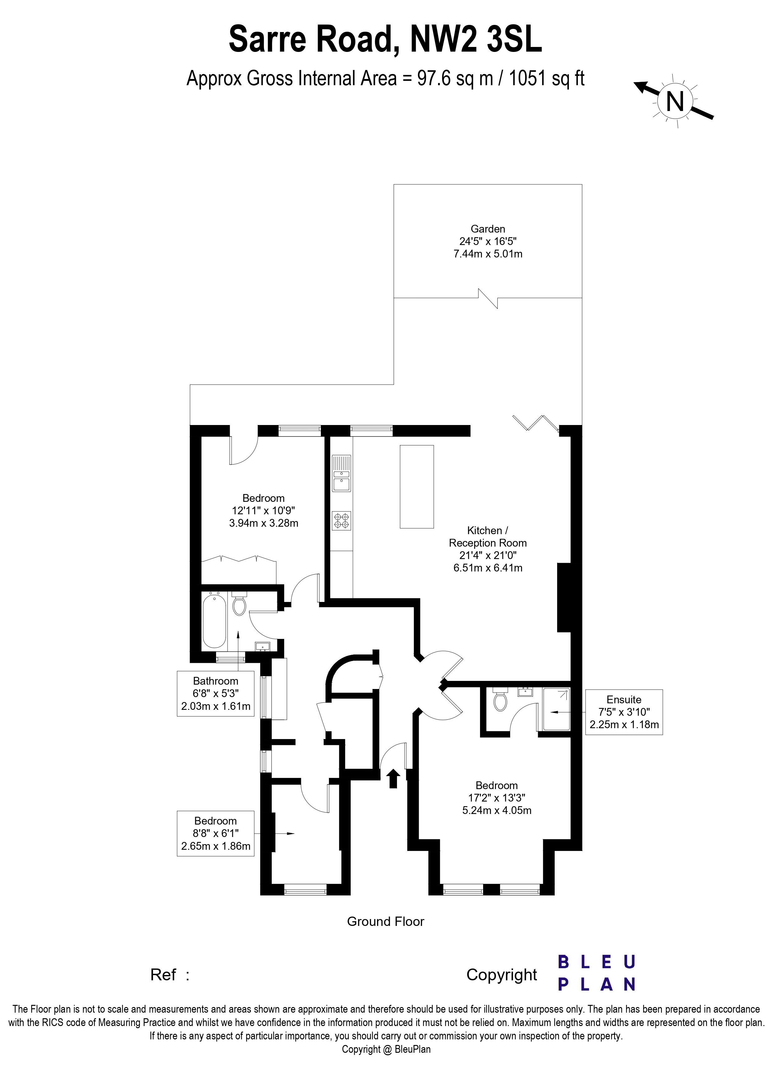 Sarre Road, London, NW2 floorplan