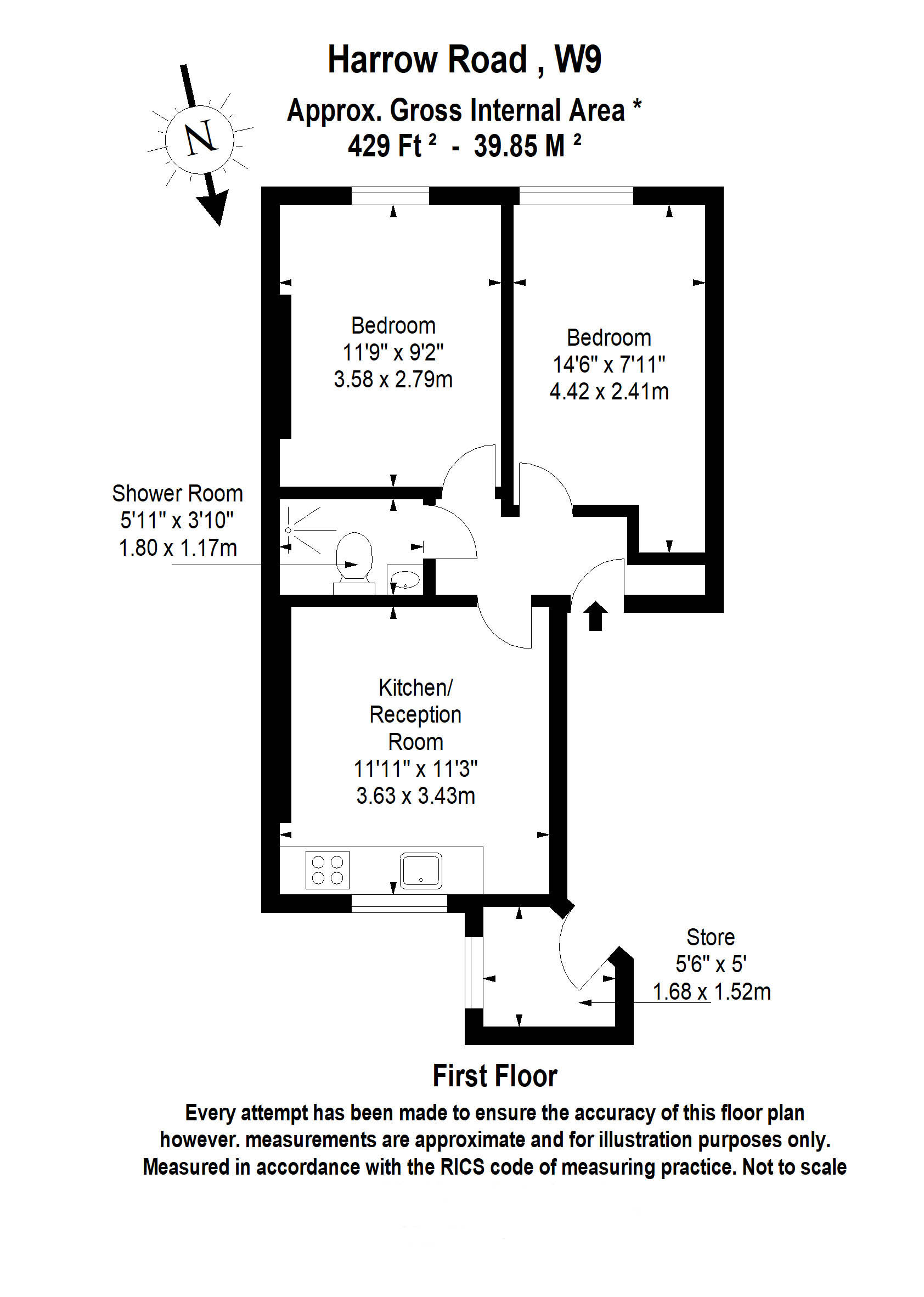 Harrow Road, Maida Vale, W9 floorplan