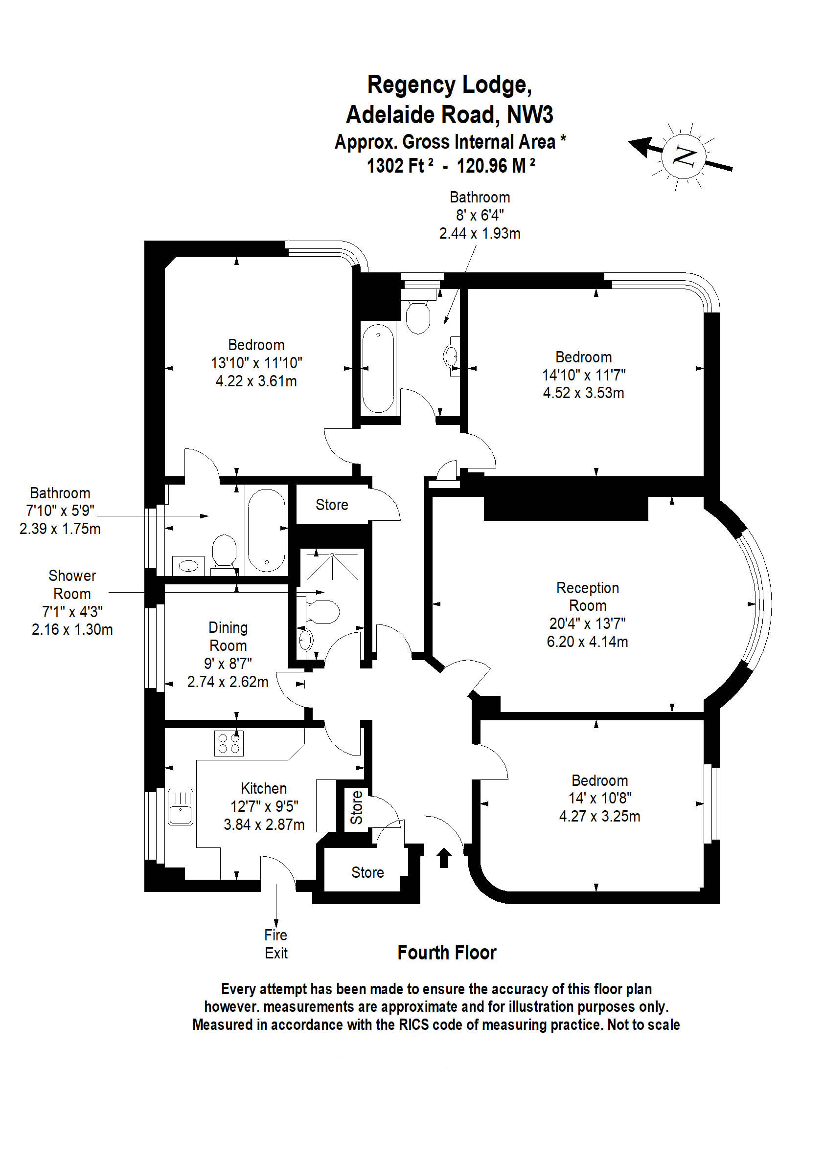 Adelaide Road, Regency Lodge Adelaide Road, NW3 floorplan