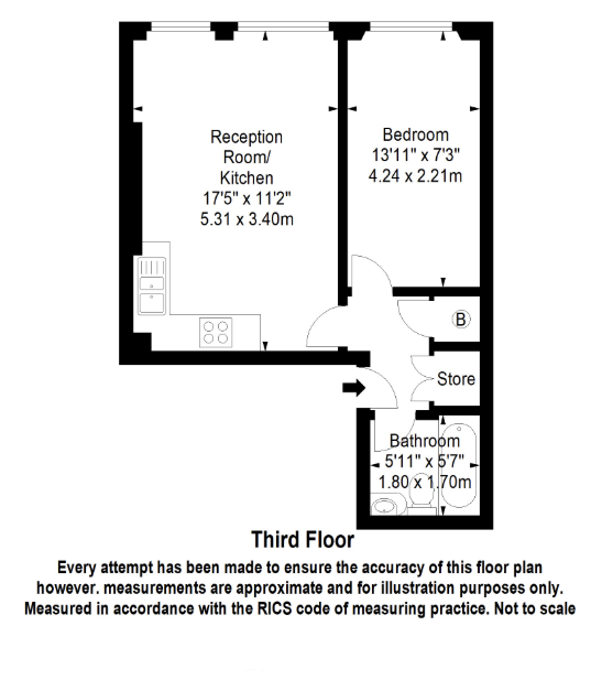 Nevern Road, London, SW5 floorplan