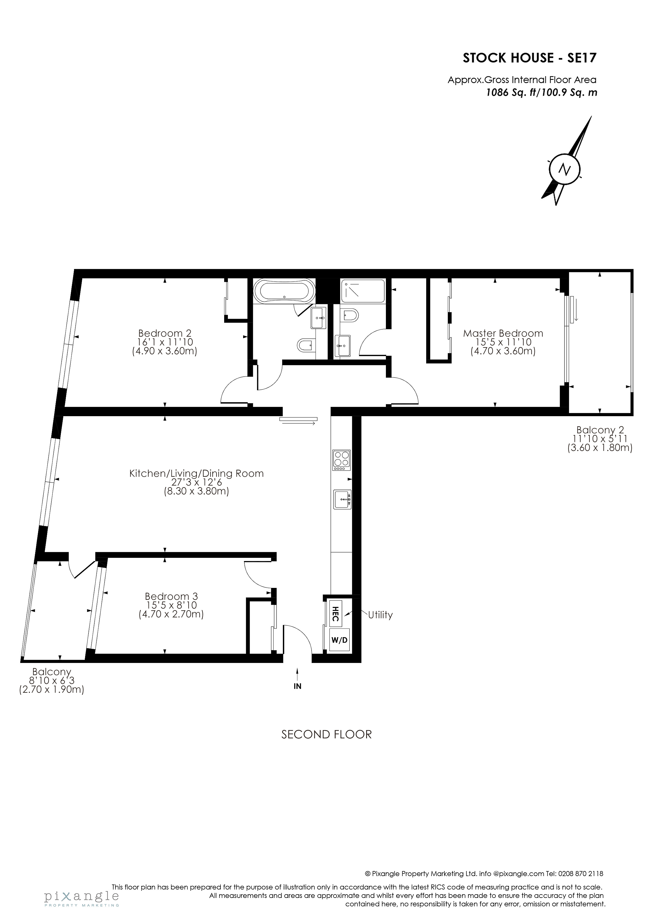 Stock House, Wansey Street floorplan