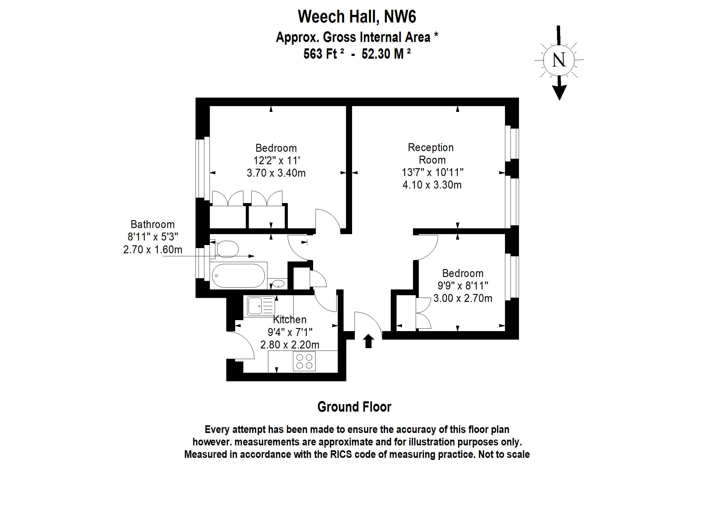 Weech Hall, West Hampstead, NW6 floorplan