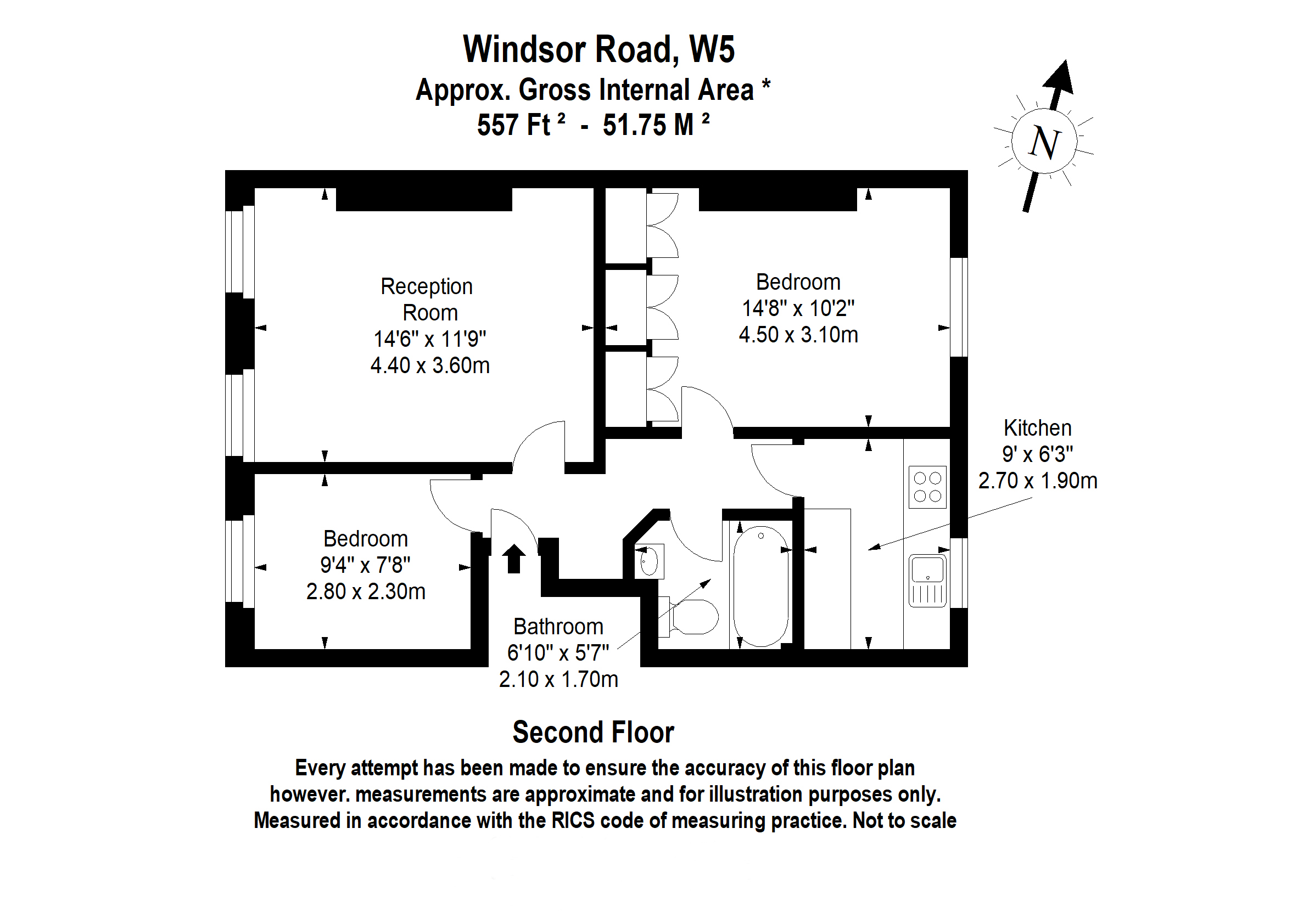 Windsor Road, London, W5 floorplan