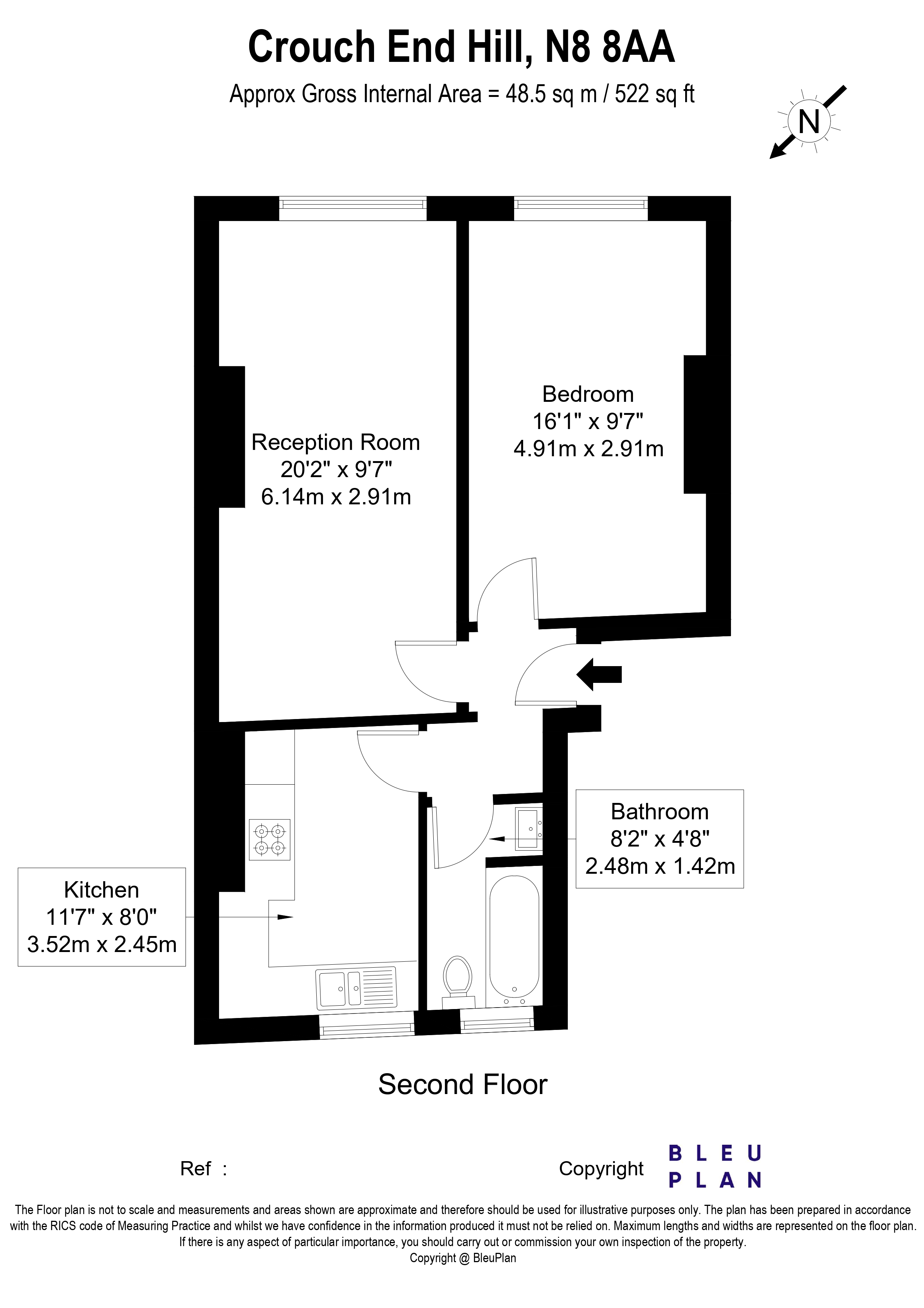 Crouch End Hill floorplan