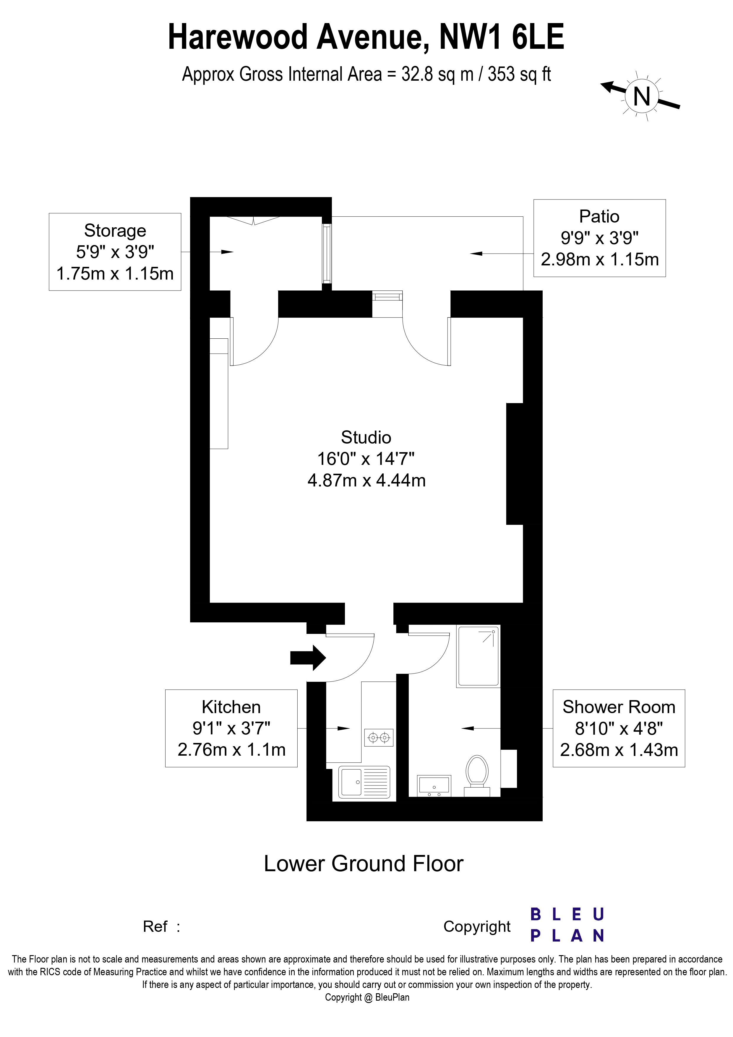 Harewood Avenue floorplan