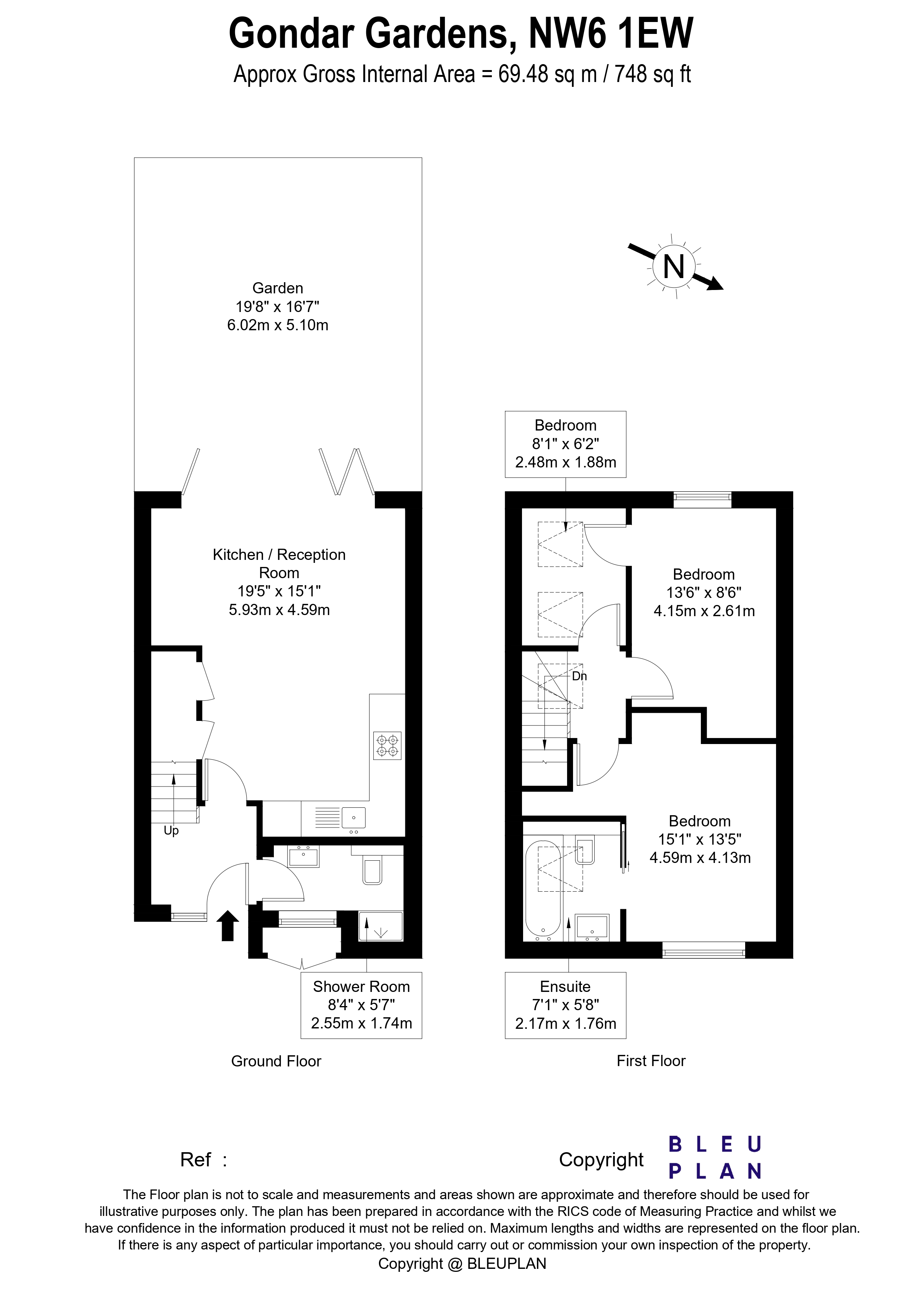 Gondar Gardens, West Hampstead, NW6 floorplan