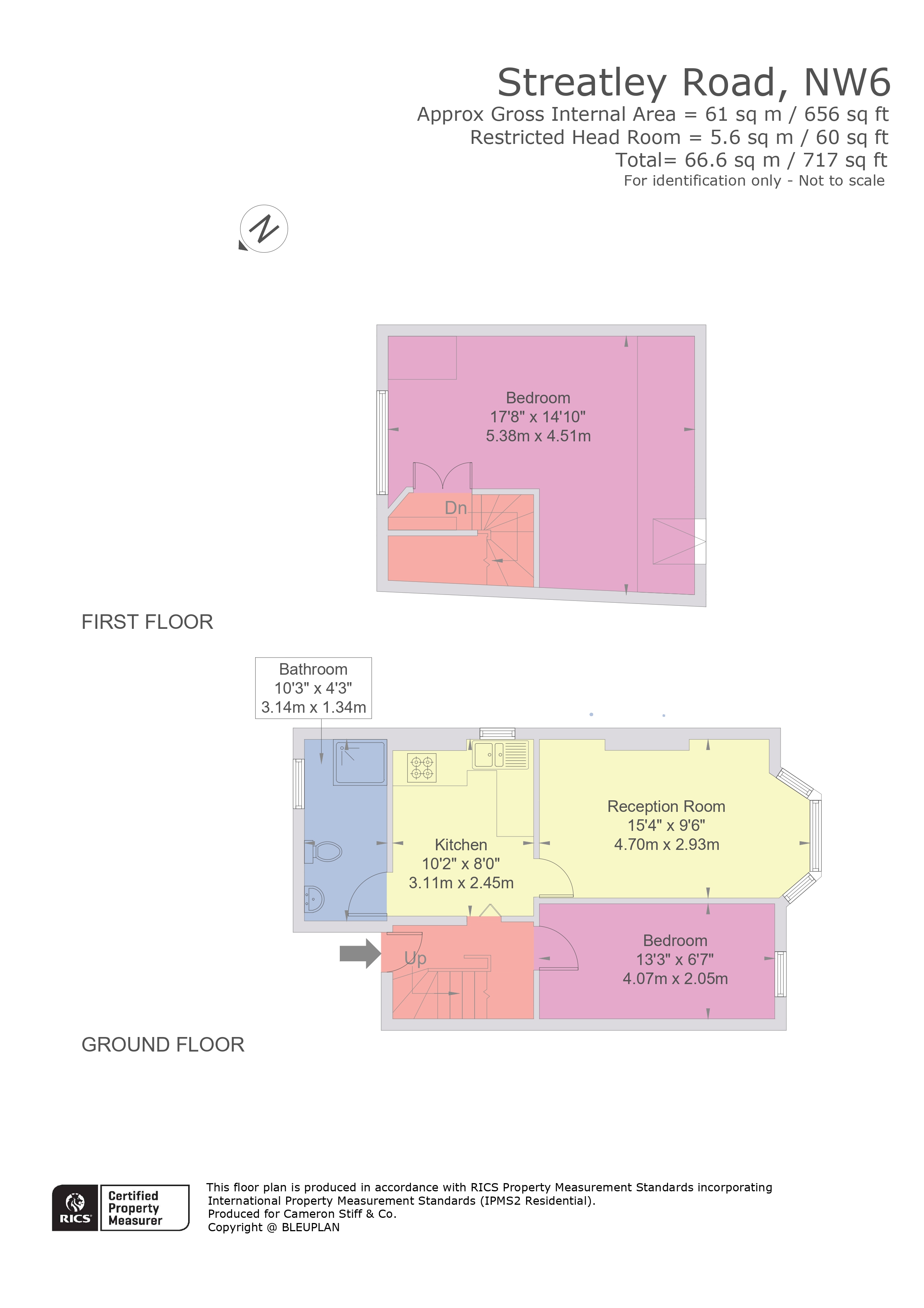 Streatley Road, London, NW6 floorplan