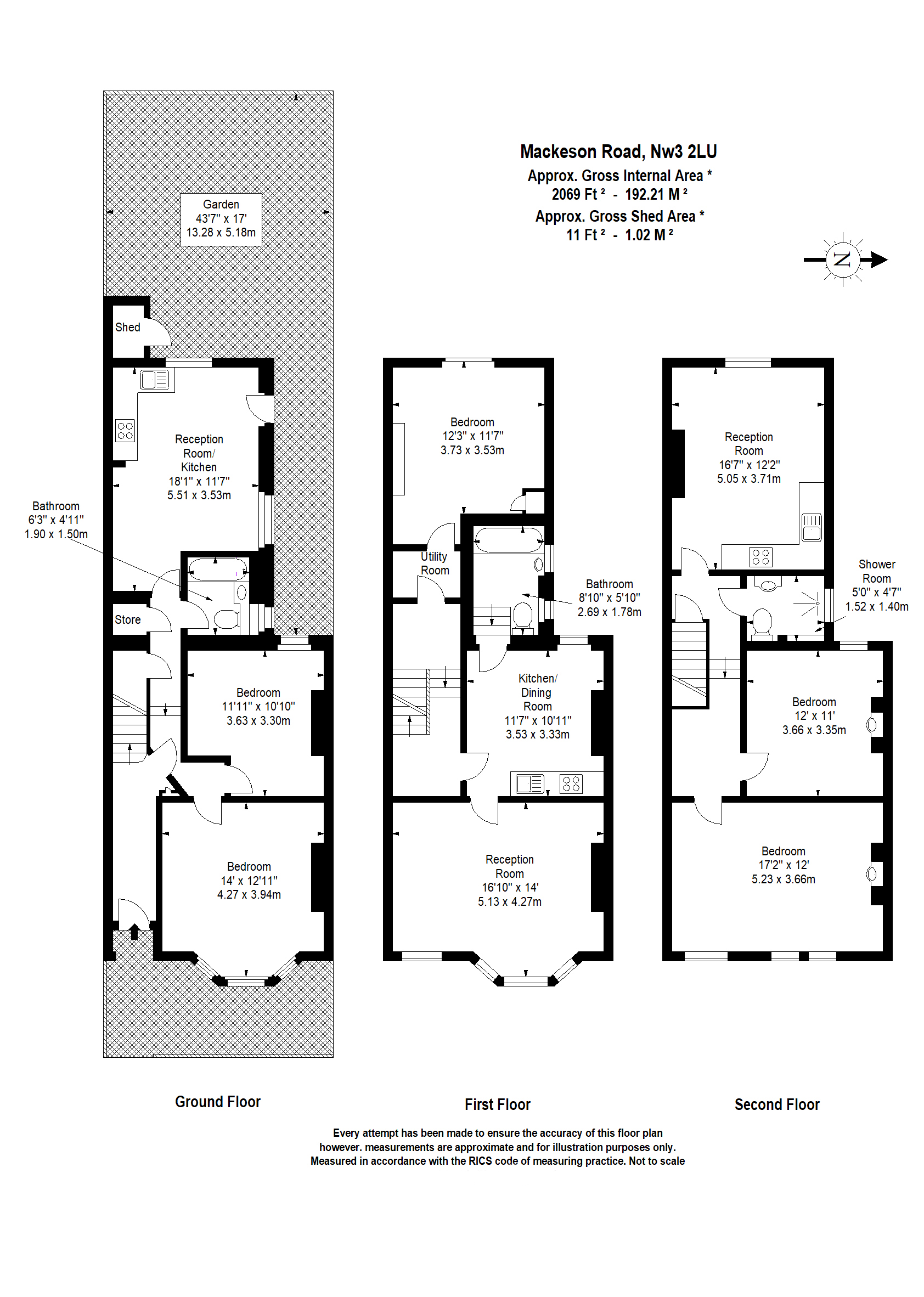 Mackeson Road, London, NW3 floorplan