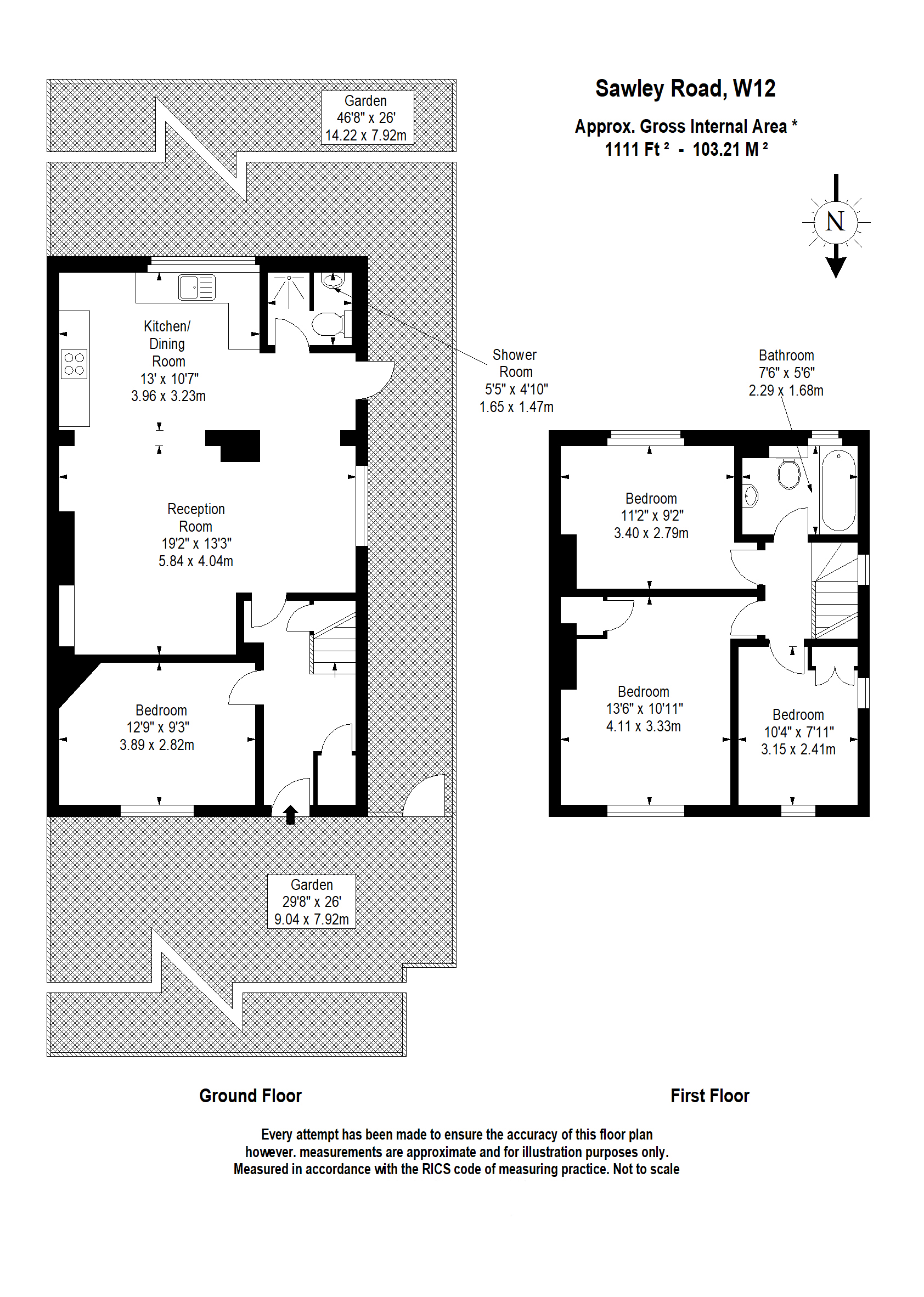 Sawley Road, Shepherds Bush, W12 floorplan