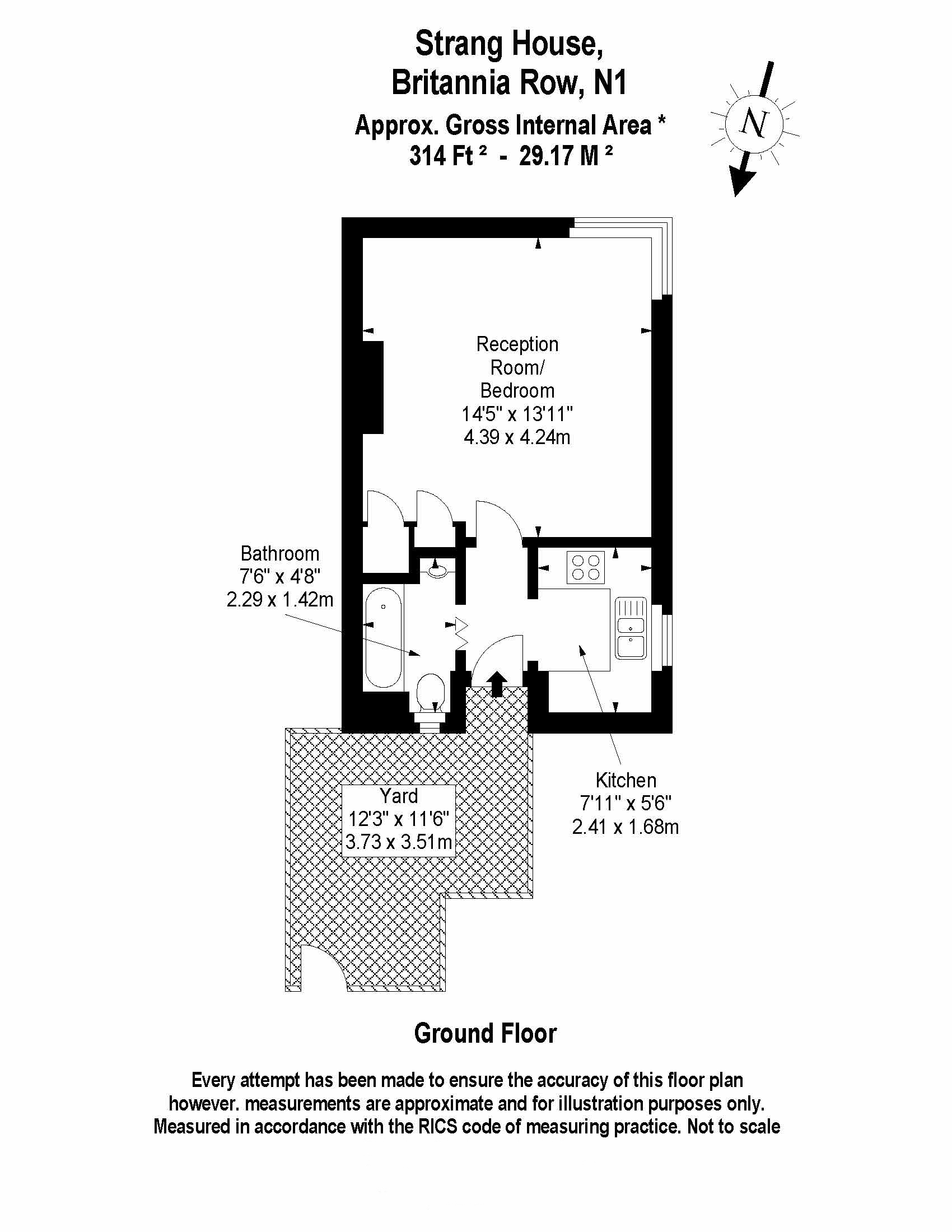 Britannia Row, Strang House Britannia Row, N1 floorplan